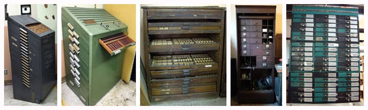 engraving type shelves and chests	