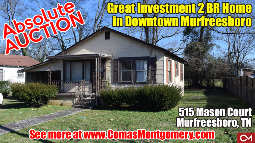 Comas, Montgomery, Auction, Real Estate, Investment, House, Home, For Sale, Downtown