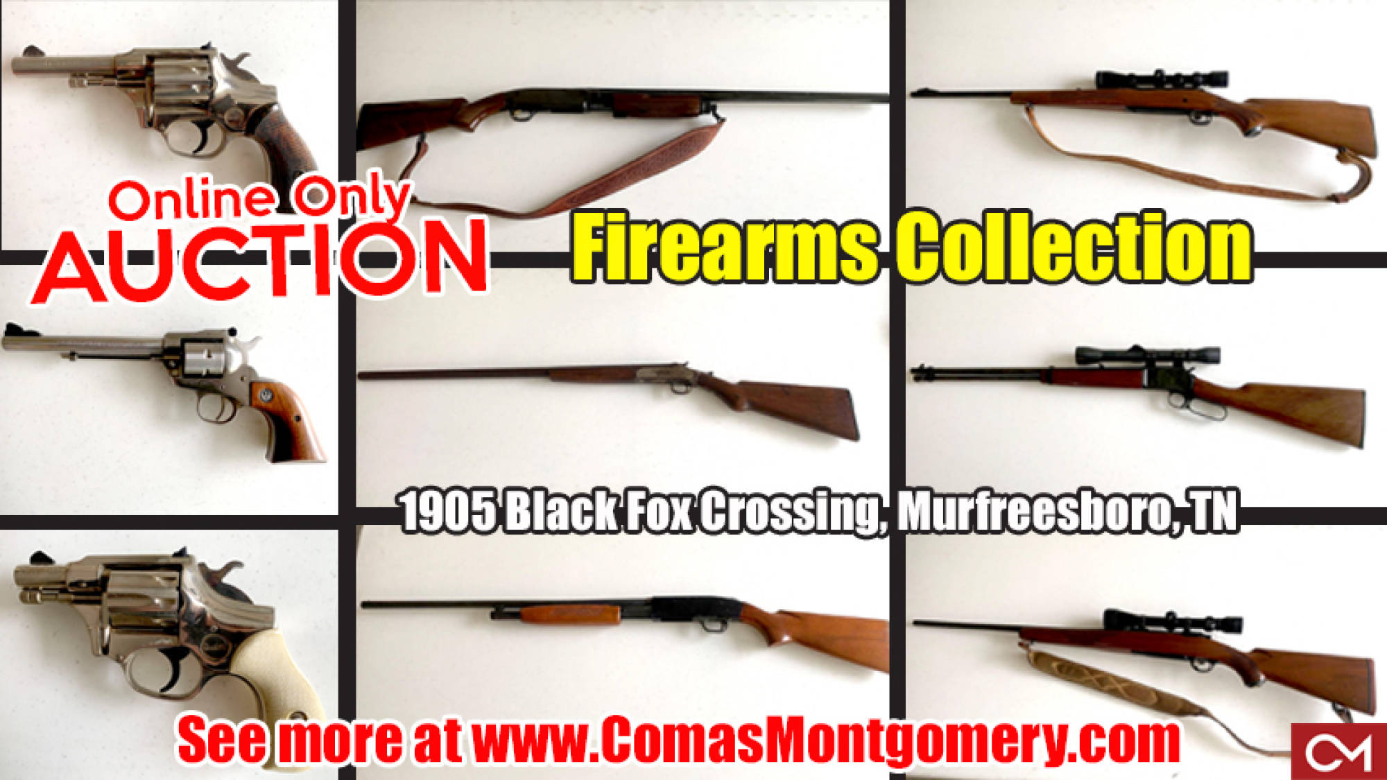 Firearms, Guns, For Sale, Auction, Estate, Online, Pistol, Revolver, Rifle, Comas, Montgomery