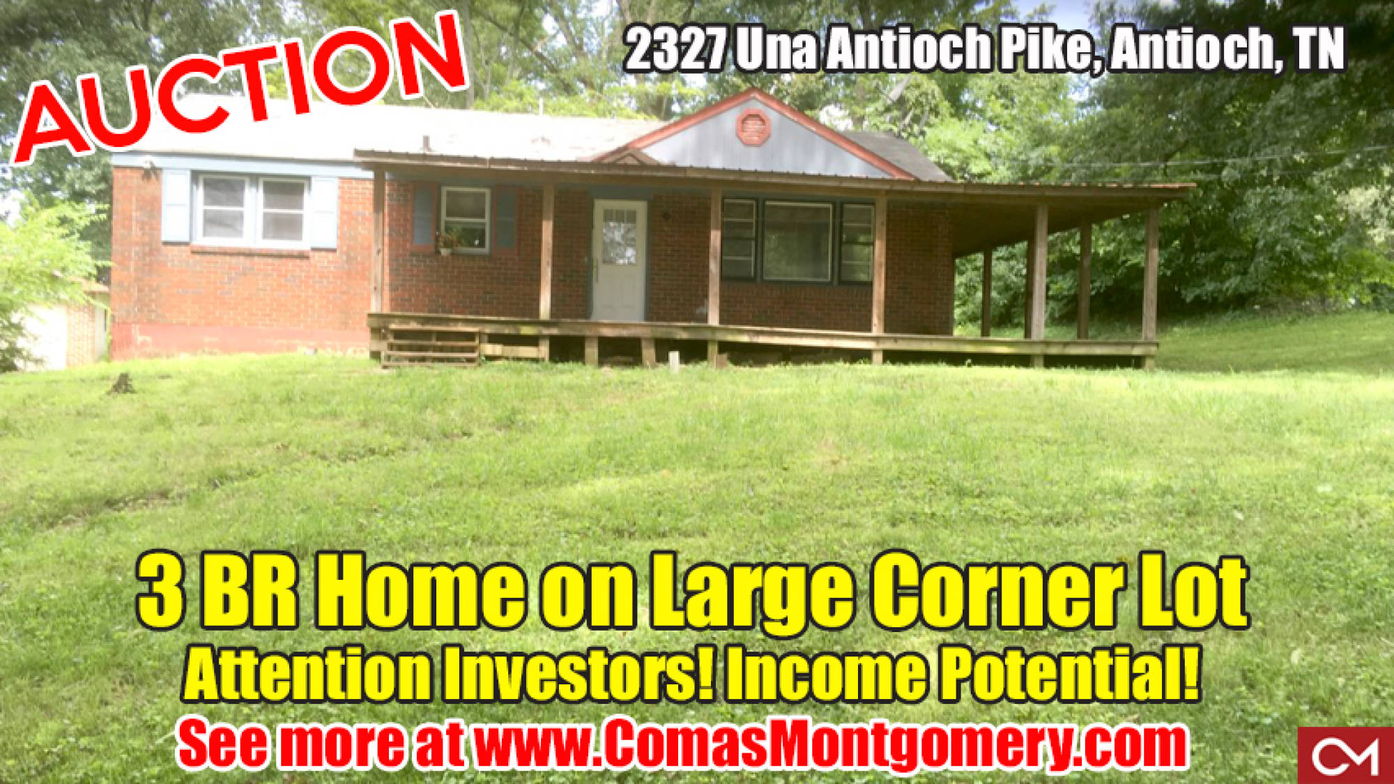 house, home, anitoch, income, investment, real estate, auction, tennessee, comas, montgomery