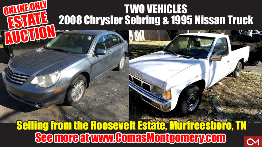 Vehicles, Vehicle, Automobile, Car, Cars, Truck, Trucks, Chrysler, Sebring, Used, For Sale, Nissan, Truck, Estate, Auction, Murfreesboro, Tennessee, Comas, Montgomery