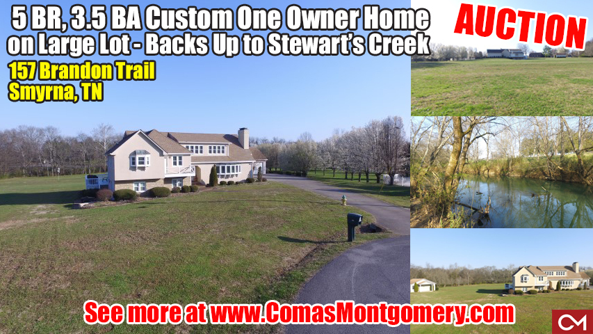 Smyrna, Real Estate, Home, House, For Sale, Auction, Stewart's Creek, Nissan, Tennessee, Murfreesboro, Nashville, 5 Bedrooms, Comas, Montgomery