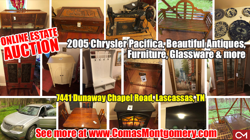Estate, Auction, Sale, Personal, Property, Furniture, Antiques, For Sale, Car, Used, Chrysler, Lascassas, Murfreesboro, Smyrna, Tennessee, Comas, Montgomery